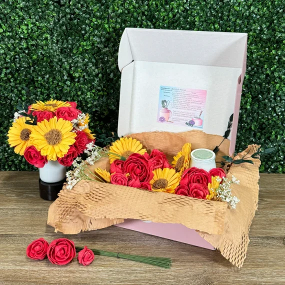DIY - Sunflowers & Roses - Build-A-Floral Kit - Sola Wood Flowers